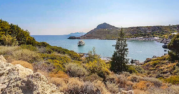 Zatoka Anthony’a Quinn’a na wyspie Rodos, Grecja 